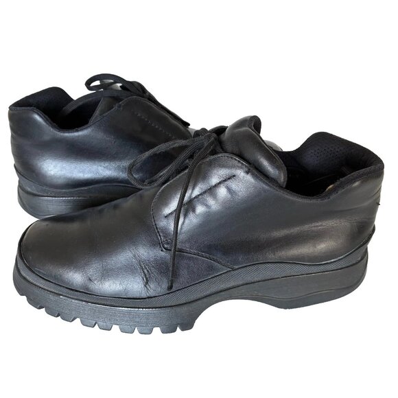 PRADA winter boots, black leather, US sz 11.5 main image 9